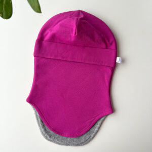 tuukrimüts puuvillafliisiga fuksiaroosa