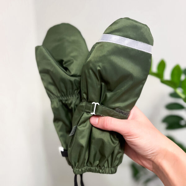 talvekindad meriino-ja lambavillavoodirga khaki roheline