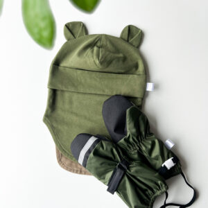 tuukrimüts puuvillane samblaroheline kõrvadega