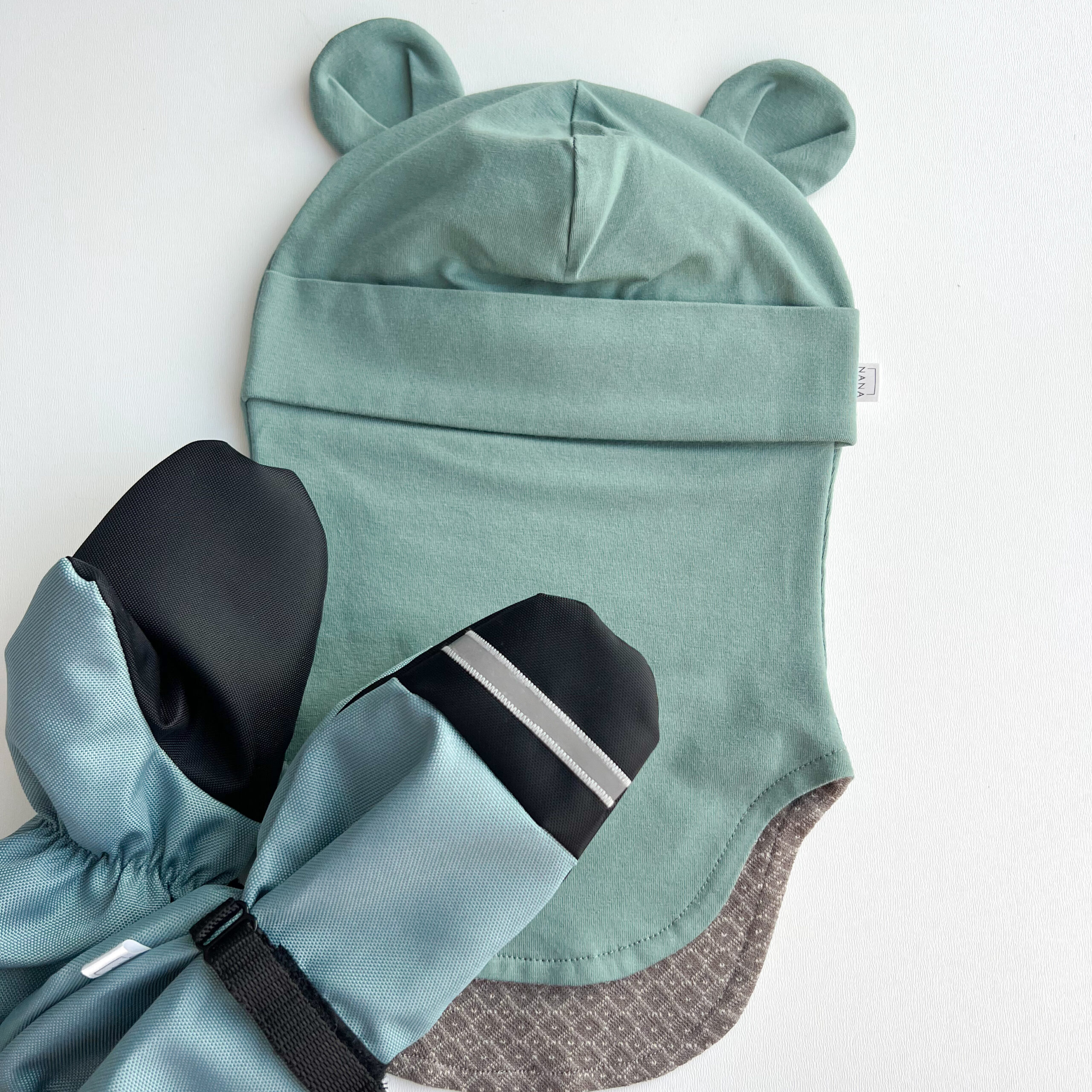 tuukrimüts meriinoga mereroheline kõrvadega