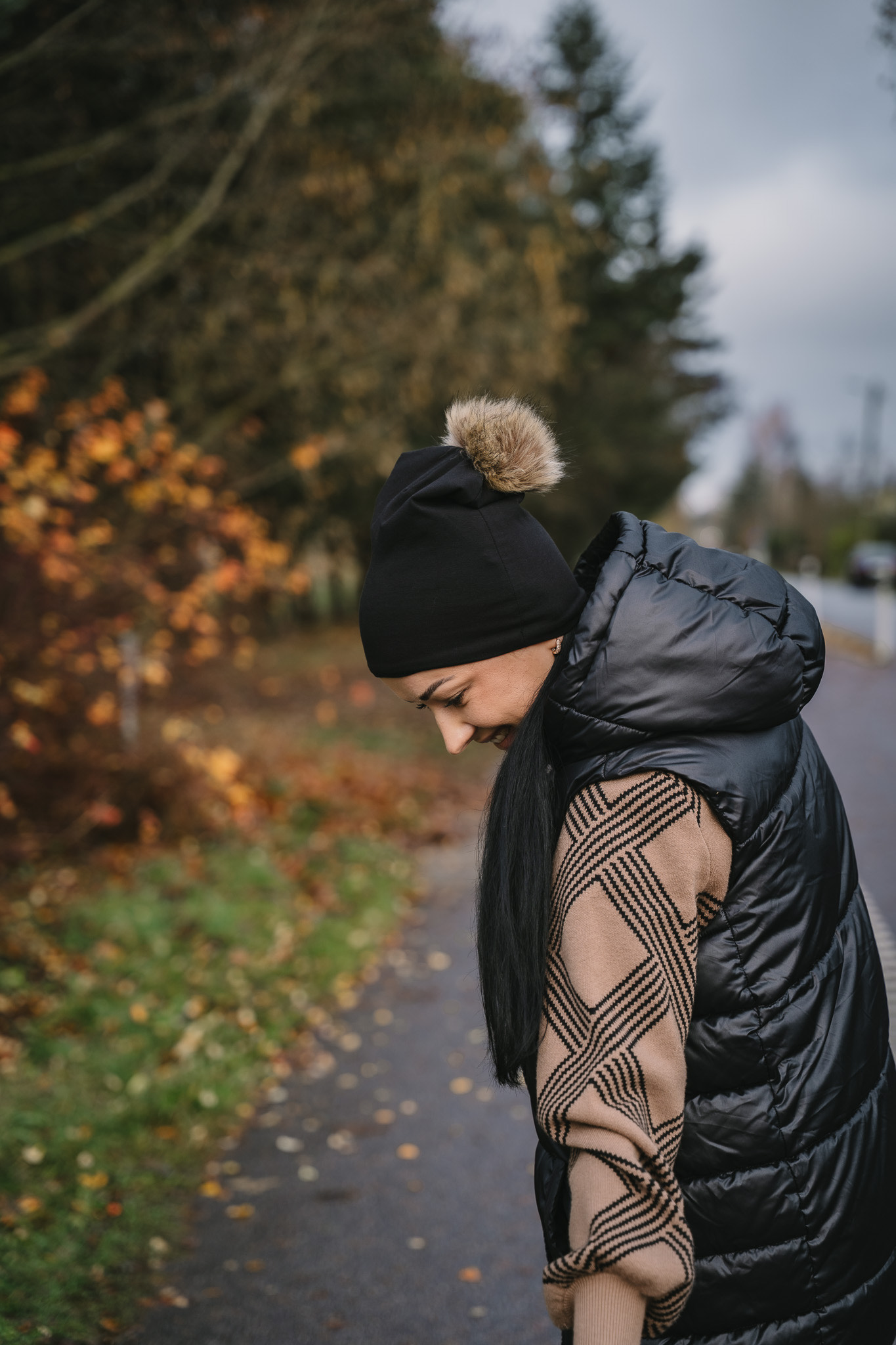 meriino müts must tutiga täiskasvanutele