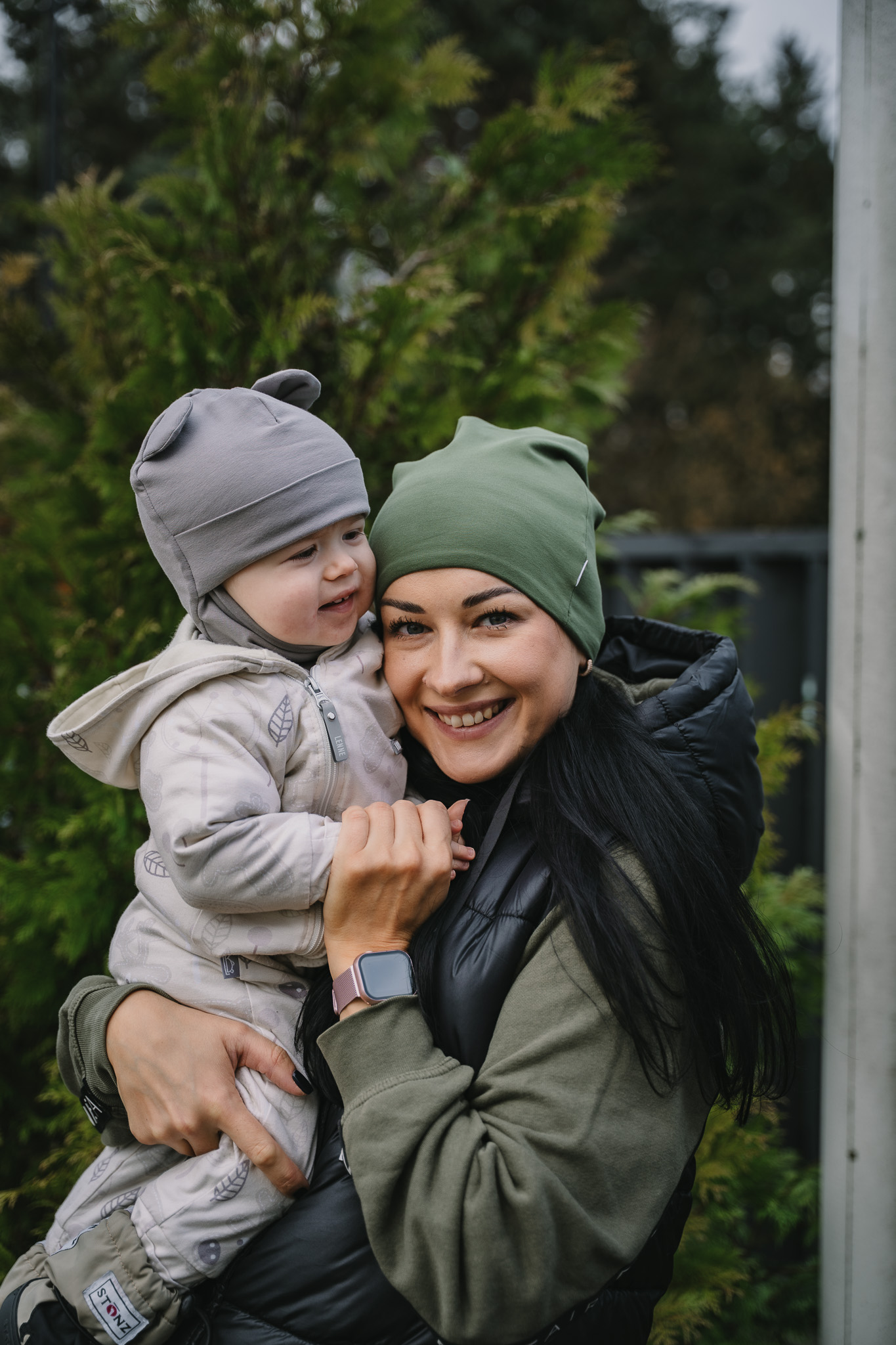 tuukrimüts puuvillafliisiga hall kõrvadega