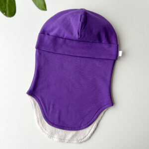 tuukrimüts puuvillafliisiga lilla