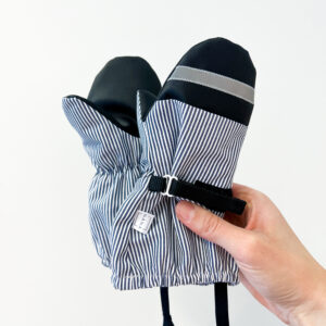 NANA soojad talvekindad meriino- ja lambavillaga triibulised