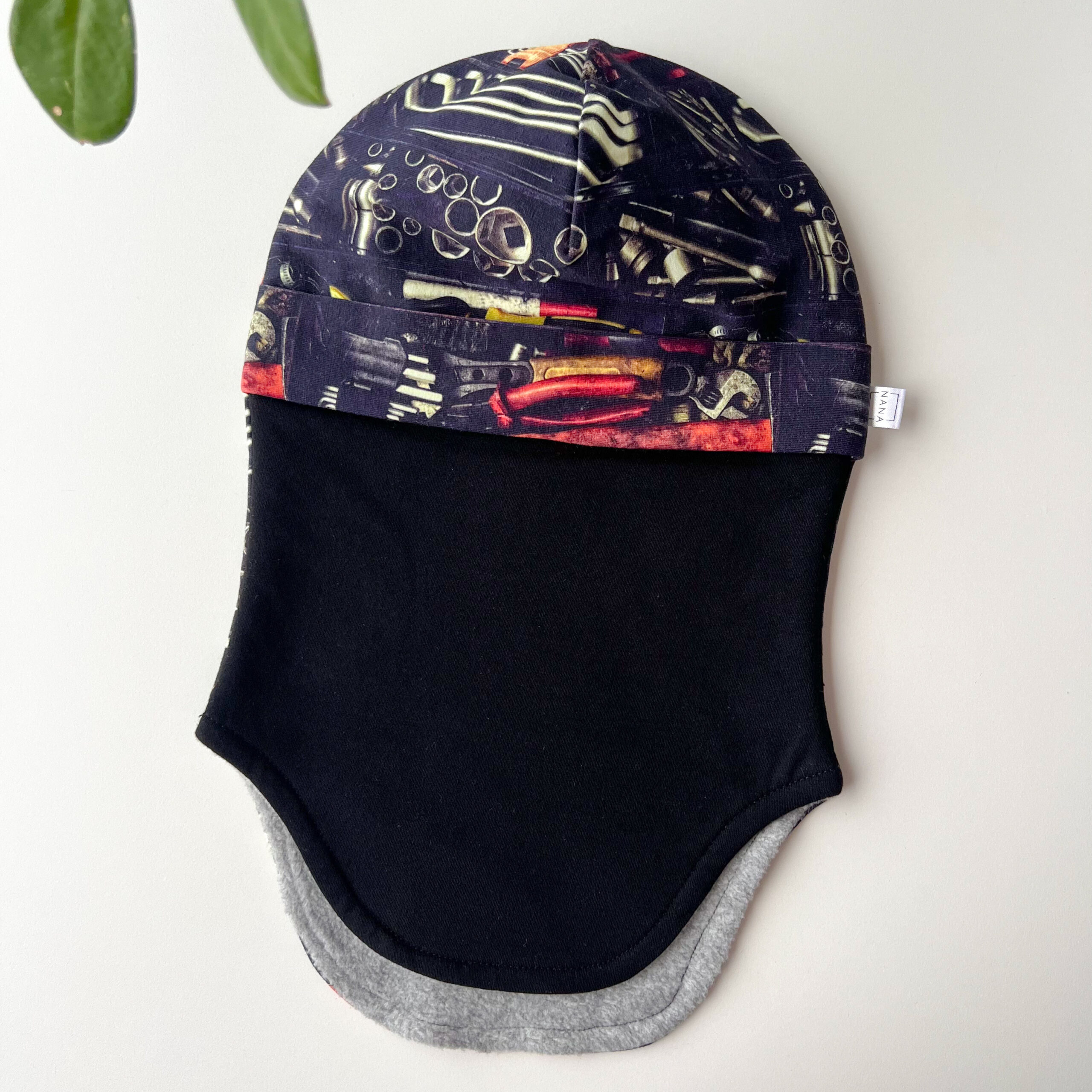 tuukrimüts puuvillafliisiga tööriistad