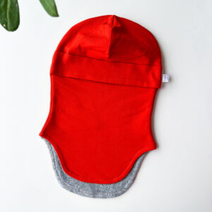 tuukrimüts puuvillafliisiga punane