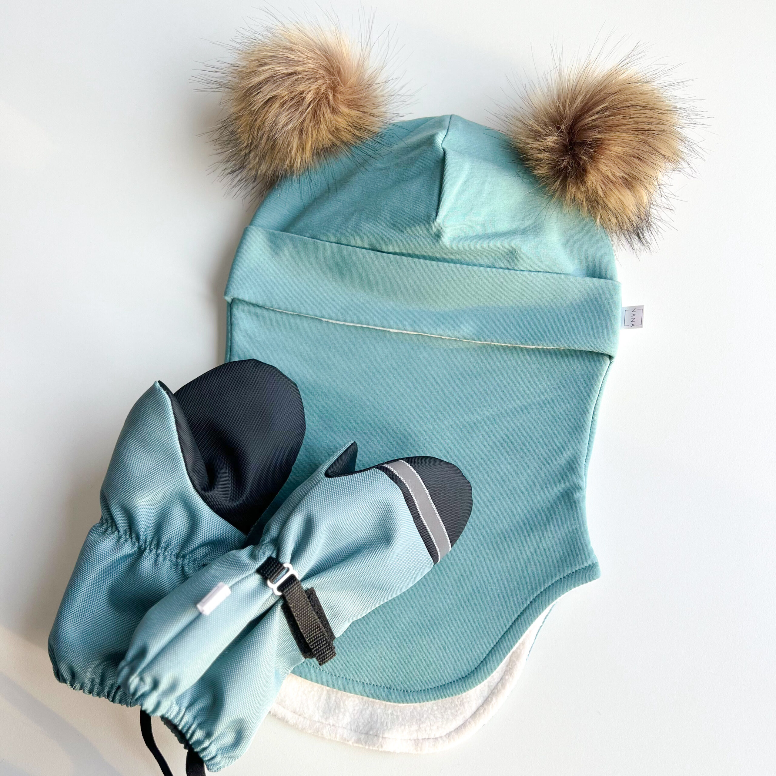 NANA soojad talvekindad meriinofliisiga vanarohelised