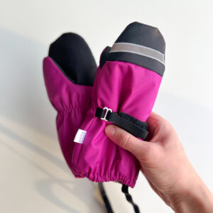 talvekindad meriino- ja lambavillaga fuksiaroosa