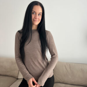 NANA meriinovillane pluus naistele pruunikas