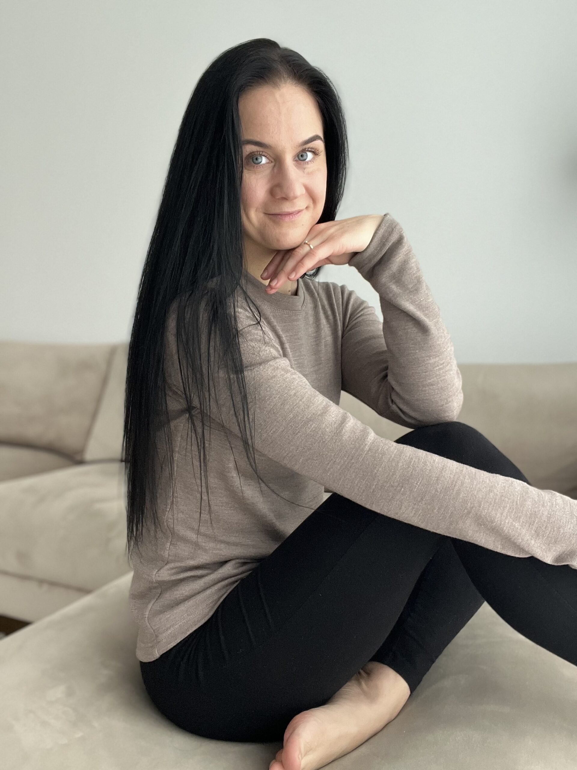 NANA meriinovillane pluus naistele pruunikas