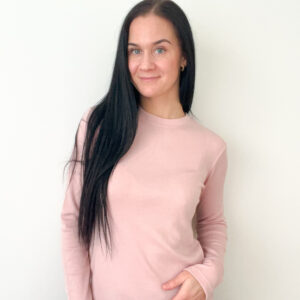 meriino pluus naistele heleroosa