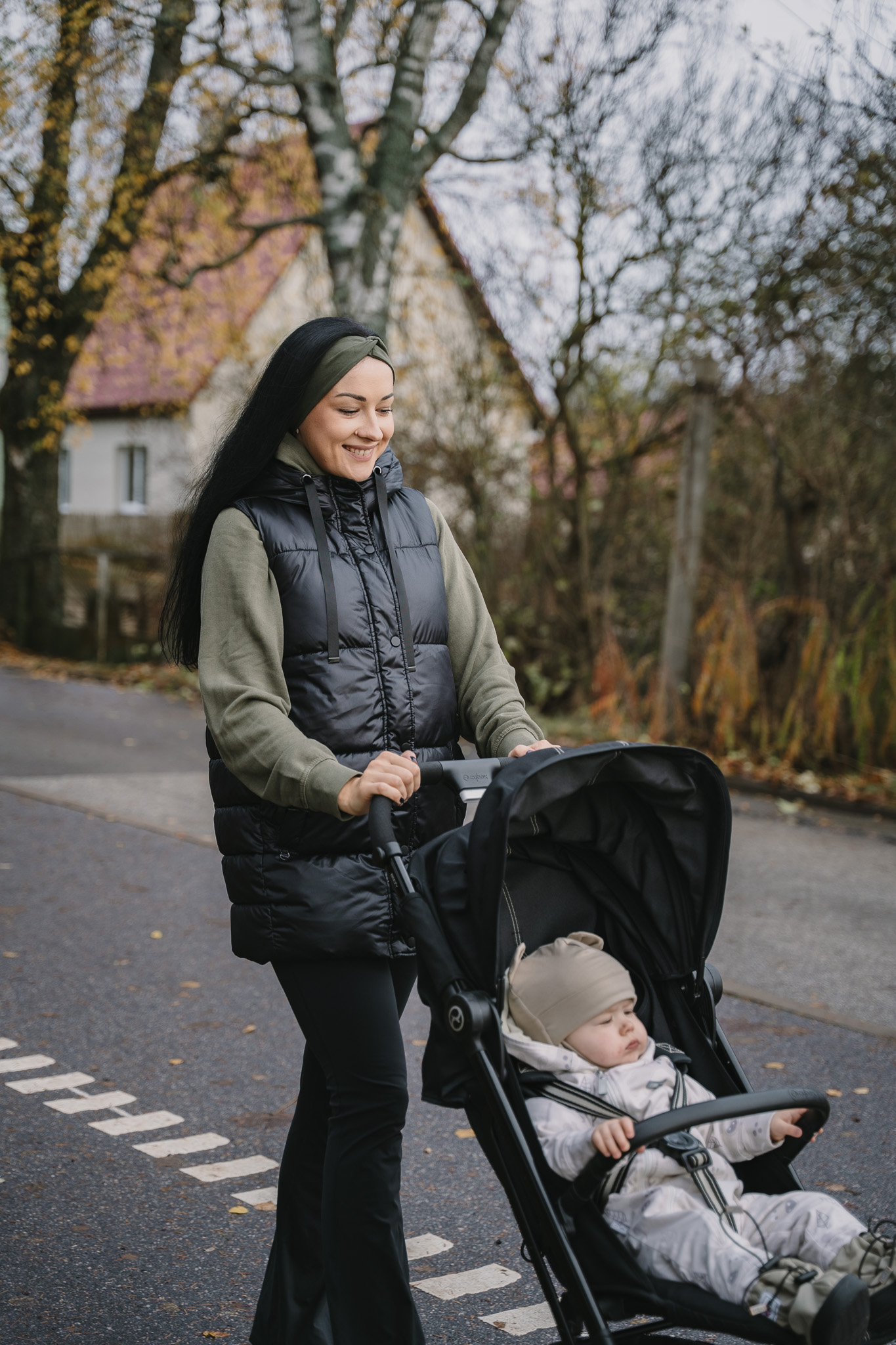 tuukrimüts puuvillane beežikas kõrvadega
