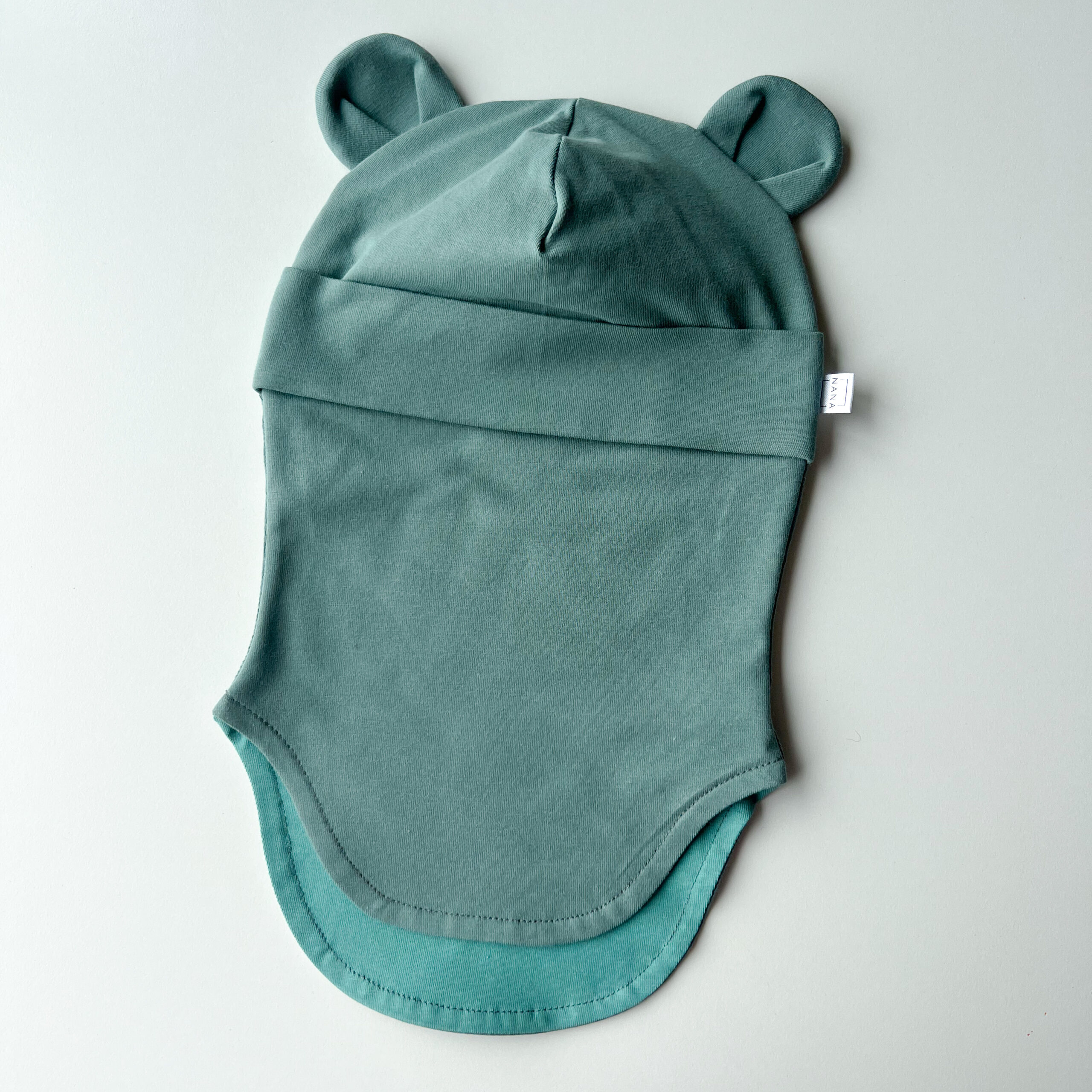 tuukrimüts puuvillane mereroheline kõrvadega